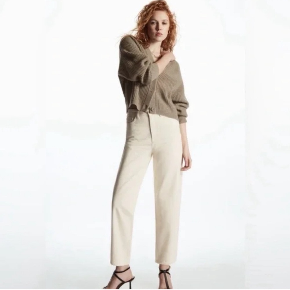 COS Tapered Off-White Ankle Jean